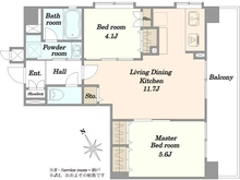 【東京都/渋谷区桜丘町】ビューネ渋谷桜丘 間取り図