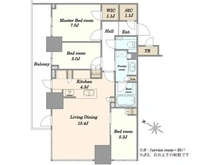 【東京都/文京区小石川】パークコート文京小石川ザタワー 間取り図