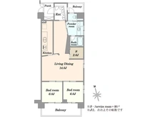 【東京都/目黒区青葉台】オープンレジデンシア目黒青葉台テラス A棟 間取り図