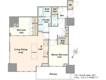 【東京都/港区高輪】ザ・パークハウス高輪タワー 間取り図