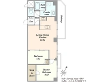 【東京都/渋谷区富ヶ谷】代々木公園ガーデニア 間取り図