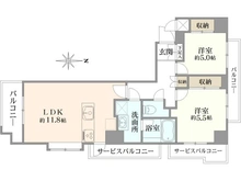 【東京都/渋谷区渋谷】東急ドエル・アルス渋谷八幡坂 間取り図