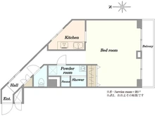 【東京都/渋谷区代官山町】キャッスルマンション代官山 間取り図