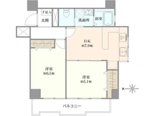 【東京都/目黒区中目黒】サングリア中目黒 間取り図