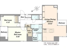 【東京都/港区南青山】南青山セピアコート 間取り図