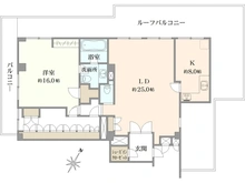 【東京都/渋谷区千駄ヶ谷】小田急千駄ヶ谷22番館 間取り図