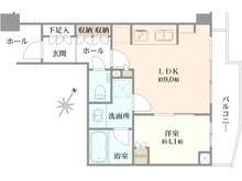 【東京都/渋谷区千駄ヶ谷】オープンレジデンシア北参道ザ・ハウス 間取り図