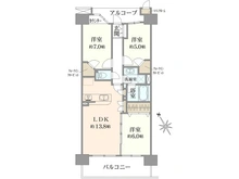 【神奈川県/相模原市中央区相模原】リーデンススクエア相模原 間取り図