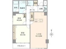 【神奈川県/厚木市栄町】本厚木ハイツ B棟 間取り図