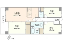 【神奈川県/海老名市東柏ケ谷】シャルマンコーポさがみ野 間取り図