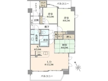 【神奈川県/相模原市中央区清新】レクセルマンション南橋本 間取り図
