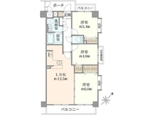 【神奈川県/相模原市中央区東淵野辺】ライオンズマンション古淵第2 間取り図