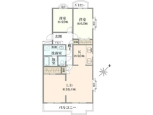 【神奈川県/相模原市南区東林間】東建ニューハイツ東林間 間取り図