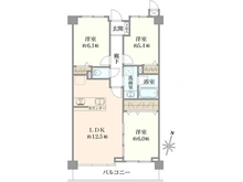 【神奈川県/大和市つきみ野】コスモつきみ野 間取り図