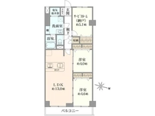 【神奈川県/相模原市中央区相模原】ローズハイツ相模原 間取り図