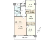 【神奈川県/相模原市南区旭町】グリーンコーポ相模大野 A棟 間取り図