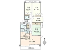 【神奈川県/大和市中央林間】パーク・ハイム中央林間一丁目 間取り図