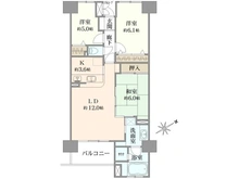 【神奈川県/海老名市河原口】ベルドゥムール海老名弐番館  間取り図