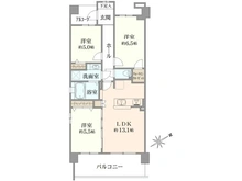 【神奈川県/相模原市中央区矢部新町】ワンズシティ 間取り図