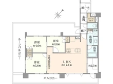 【神奈川県/相模原市南区相模大野】パレステージ相模大野テラス 間取り図