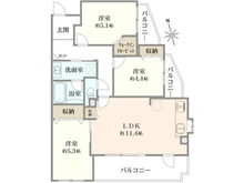 【神奈川県/大和市下鶴間】ライオンズガーデンつきみ野 間取り図
