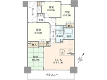 【神奈川県/相模原市中央区上溝】ガーデンブリーズ光の街 間取り図