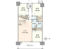 【神奈川県/厚木市水引】パレステージ本厚木 間取り図