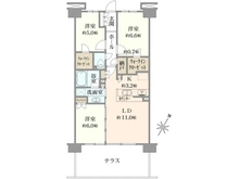 【神奈川県/大和市深見西】シティテラス大和 間取り図
