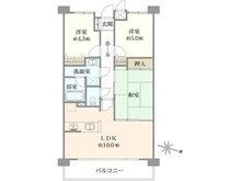 【神奈川県/厚木市林】ライオンズマンション本厚木 間取り図