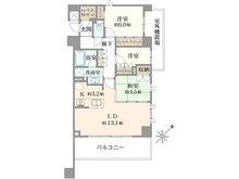 【神奈川県/相模原市南区相模大野】リーフィアレジデンス相模大野 間取り図