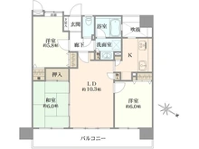 【神奈川県/大和市南林間】ダイアパレス南林間ステーションサイド 間取り図