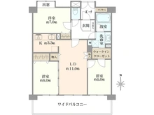 【神奈川県/大和市福田】ダイアパレスアンジェロ桜ヶ丘  間取り図
