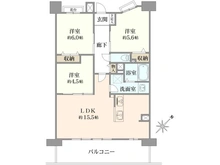 【神奈川県/海老名市柏ケ谷】クリオかしわ台 間取り図