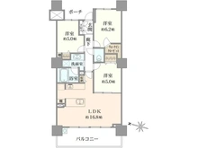 【神奈川県/相模原市南区相模大野】パークスクエア相模大野タワーアンドレジデンス タワー棟 間取り図