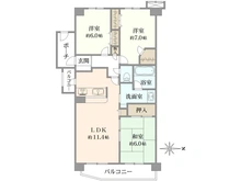 【神奈川県/相模原市南区古淵】ナイスアーバン古淵 間取り図