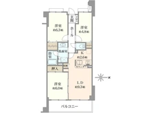 【東京都/町田市能ヶ谷】ダイアパレス鶴川 間取り図