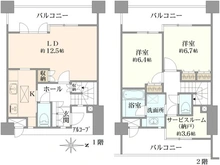 【神奈川県/厚木市田村町】プレール本厚木弐番館 間取り図