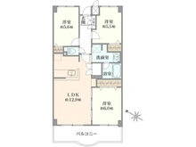 【神奈川県/座間市広野台】相武台ニューハイツ 間取り図