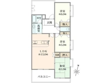 【神奈川県/相模原市南区相南】ドラゴンマンション中央林間 壱番館 間取り図