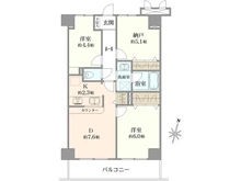 【神奈川県/相模原市緑区橋本】ドラゴンマンション橋本伍番館 間取り図