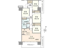 【神奈川県/大和市中央林間】ドレッセ中央林間 ディライトコート 間取り図