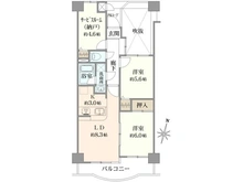 【神奈川県/大和市下鶴間】ダイアパレス鶴間フレックス 間取り図