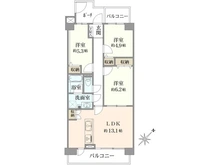 【神奈川県/座間市小松原】南林間ハイライズ 間取り図