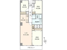 【神奈川県/相模原市中央区鹿沼台】鹿沼公園ハイリビング 間取り図