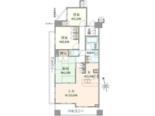 【神奈川県/相模原市中央区氷川町】アンビシャス相模原 間取り図