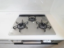 【神奈川県/大和市中央林間】ライオンズマンション中央林間第2 キッチン：三口コンロ