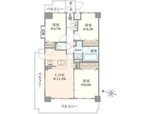 【神奈川県/厚木市妻田東】グランマーレ本厚木 間取り図