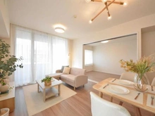 【神奈川県/相模原市南区古淵】ウィルズスクエアヴェルテックスタワー リビング・ダイニング：※家具、LDの照明は含まれません。