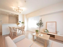 【神奈川県/相模原市南区古淵】ウィルズスクエアヴェルテックスタワー リビング・ダイニング：※家具、LDの照明は含まれません。