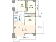 【神奈川県/大和市つきみ野】サーパスつきみ野 間取り図